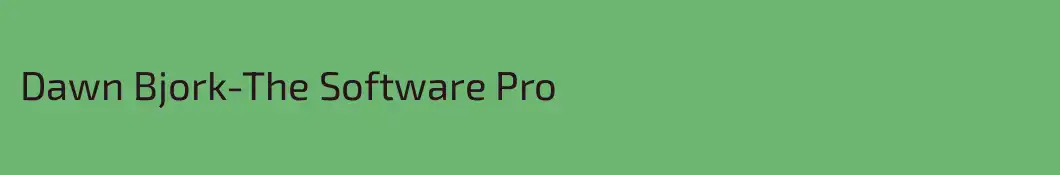 Dawn Bjork-The Software Pro